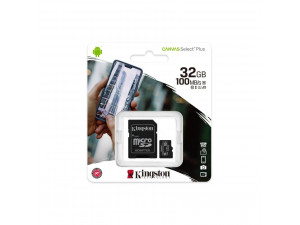 Flash Card Kingston Canvas Select Plus microSDHC 32GB Class 10